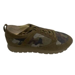 NWOB G.I.L.I. GI Janna Lace up Camo Sneakers Willow Microsuede US 9.5M Green new